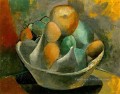 Compotier et fruits 1908 cubisme Pablo Picasso